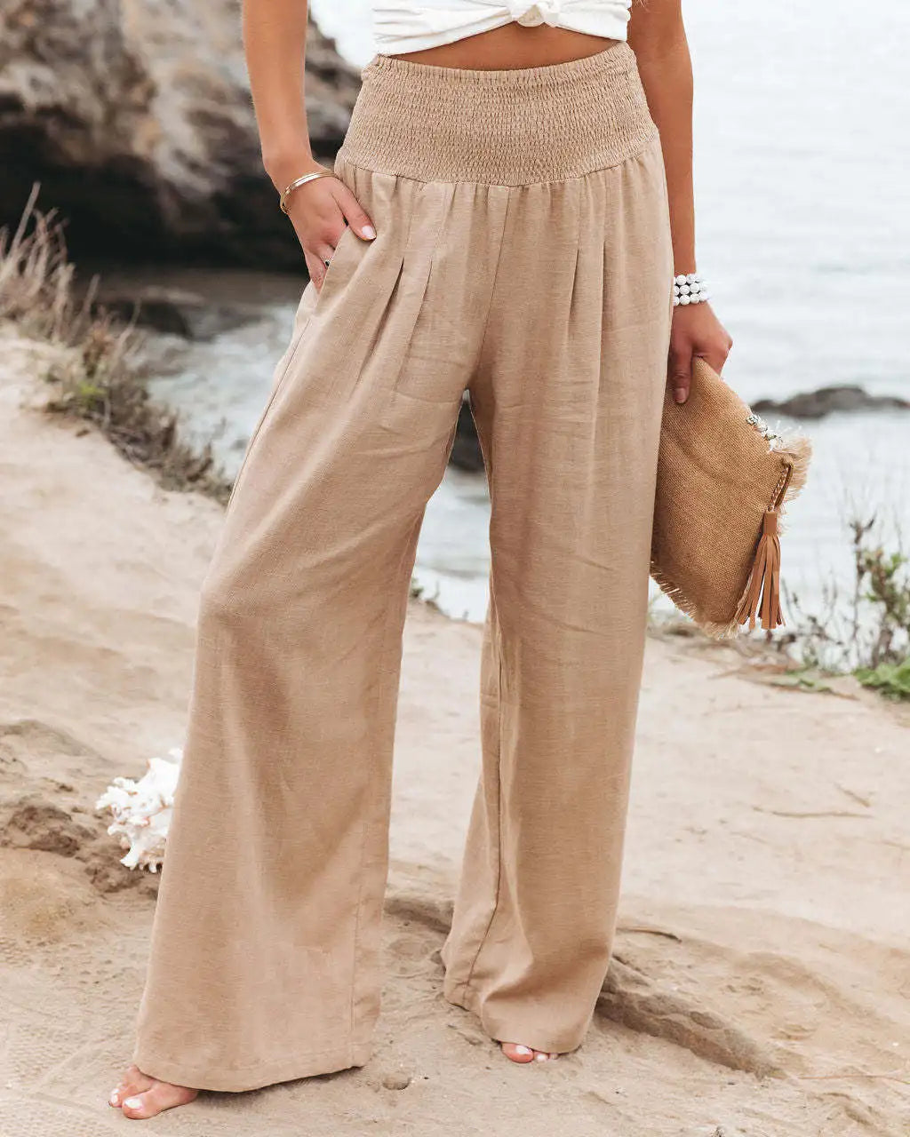 Veda - Pantalon large flatteur pour femmes