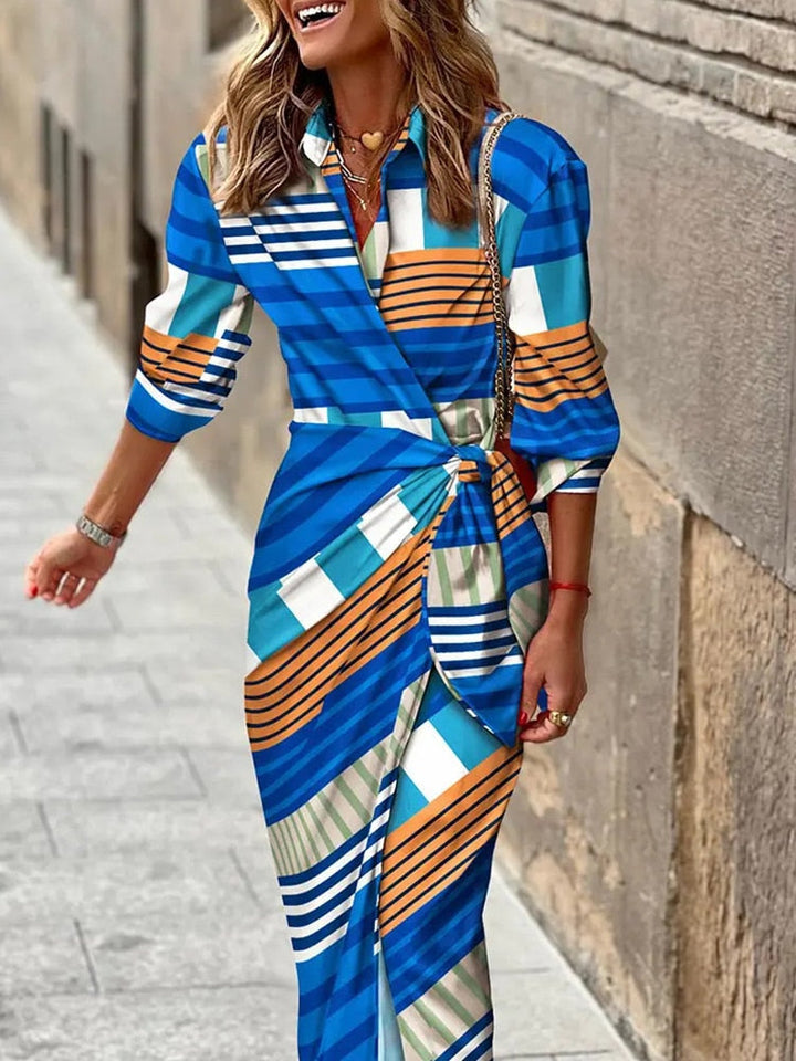 Leila - Robe enveloppante élégante et confortable pour toutes les occasions