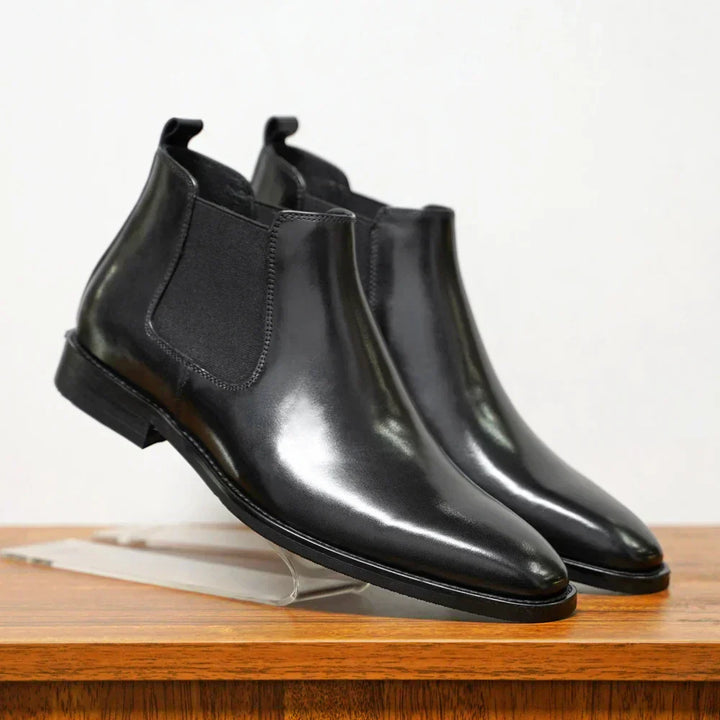 Dyon™ Luxe Bottines Chelsea Brillantes - Élégantes et Stylées pour Chaque Occasion