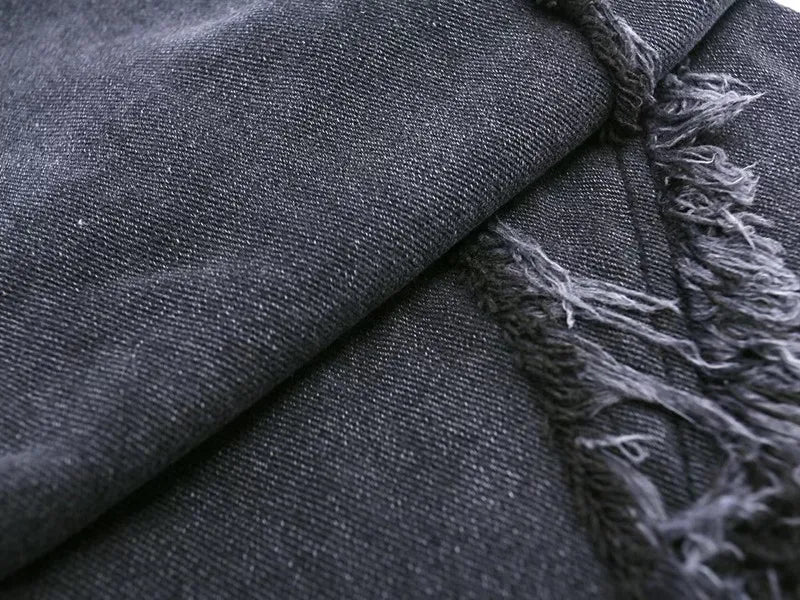 Zyren - Jeans oversize tendance avec un effet destroy stylé