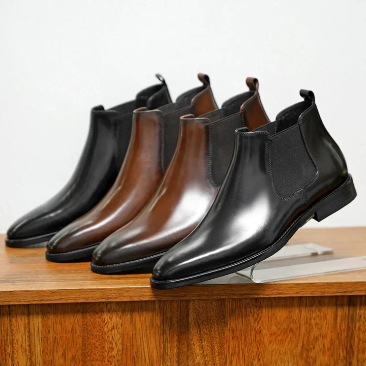 Dyon™ Luxe Bottines Chelsea Brillantes - Élégantes et Stylées pour Chaque Occasion