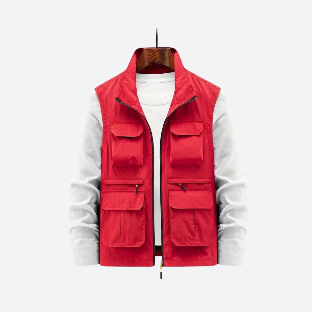 Gilet élégant pour homme avec poches pratiques à fermeture éclair - Sid