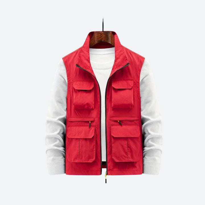 Gilet élégant pour homme avec poches pratiques à fermeture éclair - Sid
