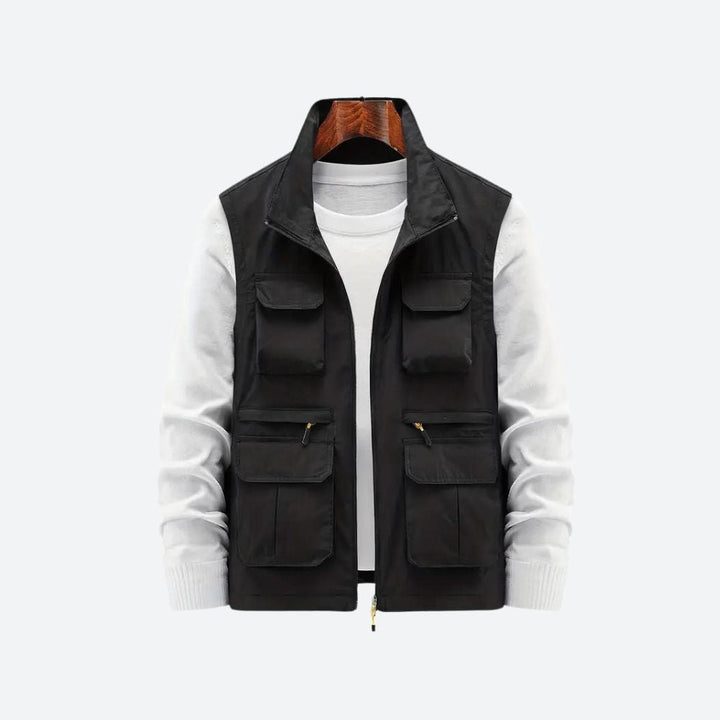 Gilet élégant pour homme avec poches pratiques à fermeture éclair - Sid
