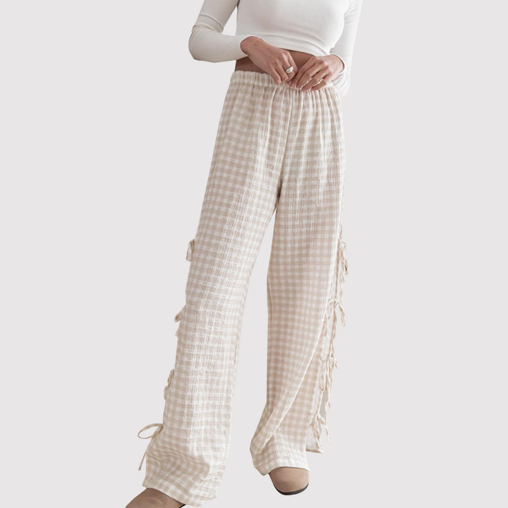 Abbie - Pantalon stylé pour femme avec des jambes larges et élégantes