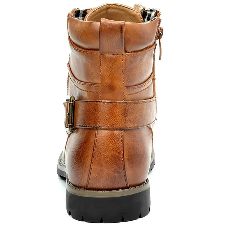 Bottes pour hommes Gijs™ élégantes en cuir avec boucle ajustable et lacets confortables.