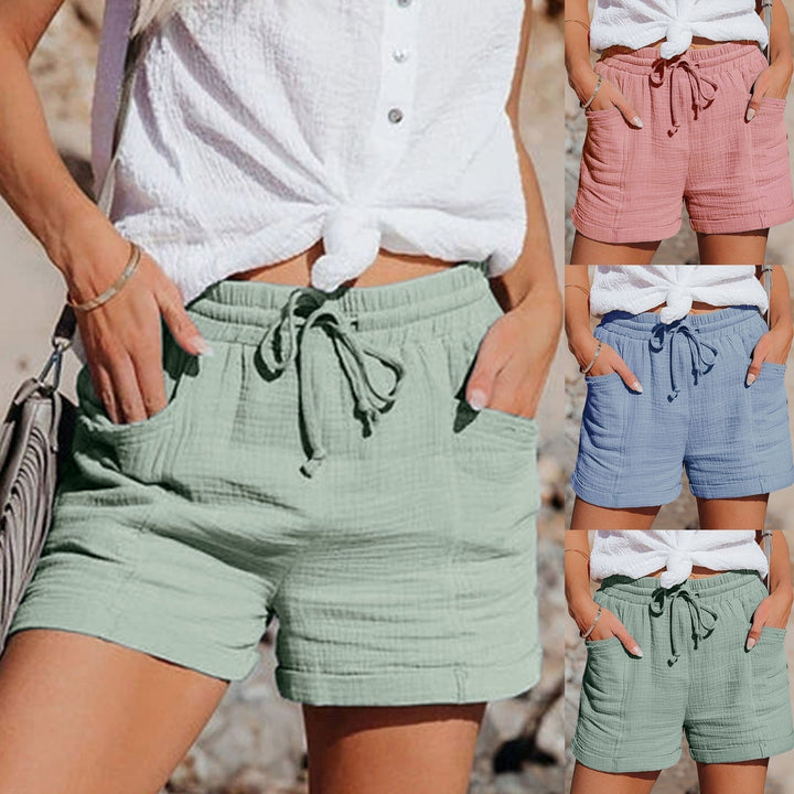 Perla - Shorts d'été en coton léger, confortables et élégants, avec cordon de serrage pratique.