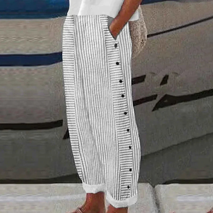 Georgia - Ultimate Comfort Pantalon d'été à rayures