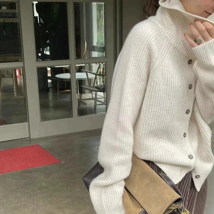 Isalieva - Pull Col Roulé Élégant Classique pour un Style Intemporel