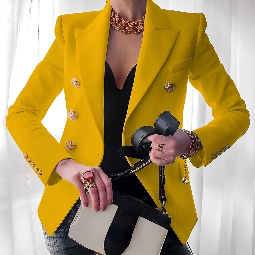 Tiffany - Blazer chic et sophistiqué en vieil argent pour un look élégant