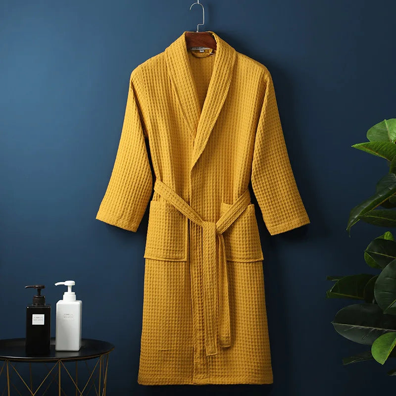 Peignoir en Coton Kathryn Luxe Avec Poches Pratiques pour un Confort Ultime