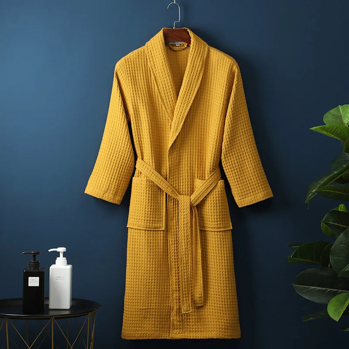 Peignoir en Coton Kathryn Luxe Avec Poches Pratiques pour un Confort Ultime