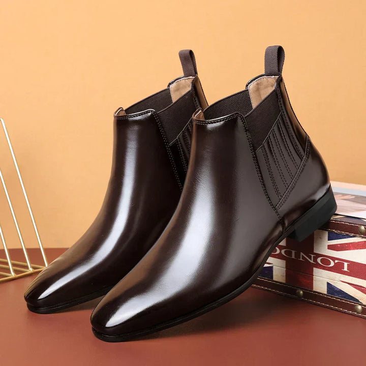 Ian™ Luxe Bottes Chelsea Brillantes pour Hommes - Chaussures élégantes et stylées pour hommes