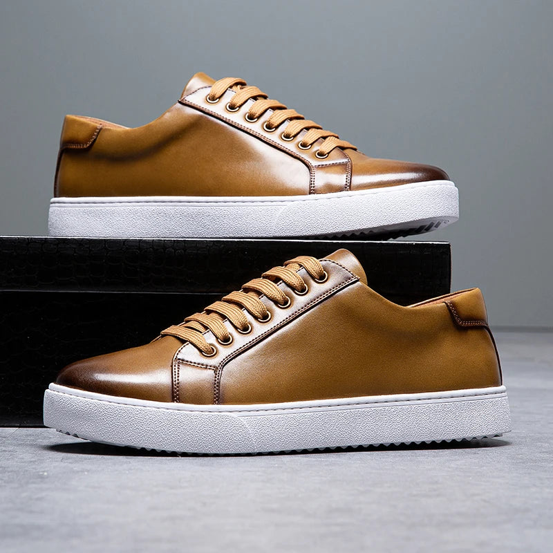 David™ - Chaussures de sport en cuir pour hommes