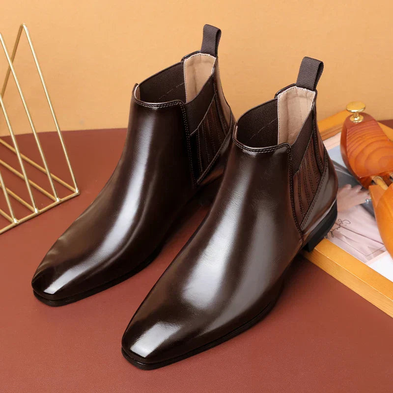 Ian™ Luxe Bottes Chelsea Brillantes pour Hommes - Chaussures élégantes et stylées pour hommes