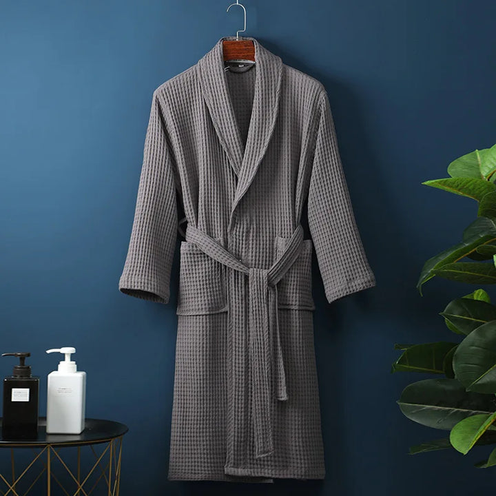Peignoir en Coton Kathryn Luxe Avec Poches Pratiques pour un Confort Ultime