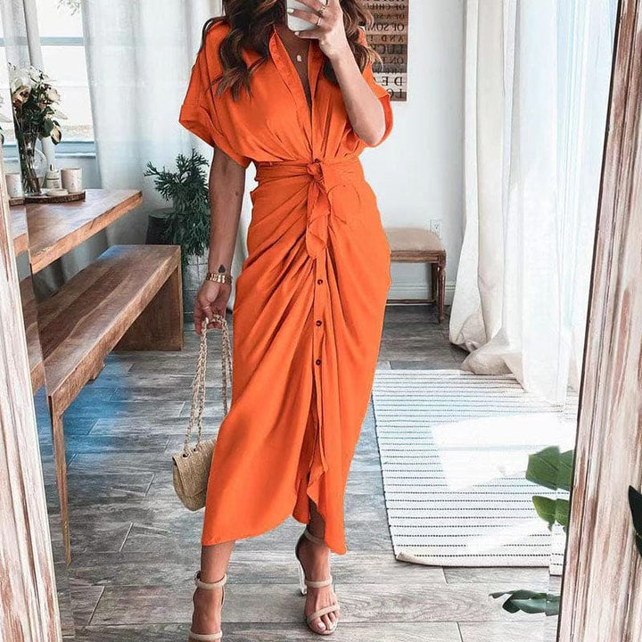 Élégante et magnifique dressing gown de chambre maxi portefeuille pour un look raffiné.