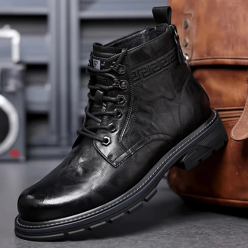 Ilja™ Bottes pour hommes élégantes et robustes pour l'extérieur avec un système de laçage facile