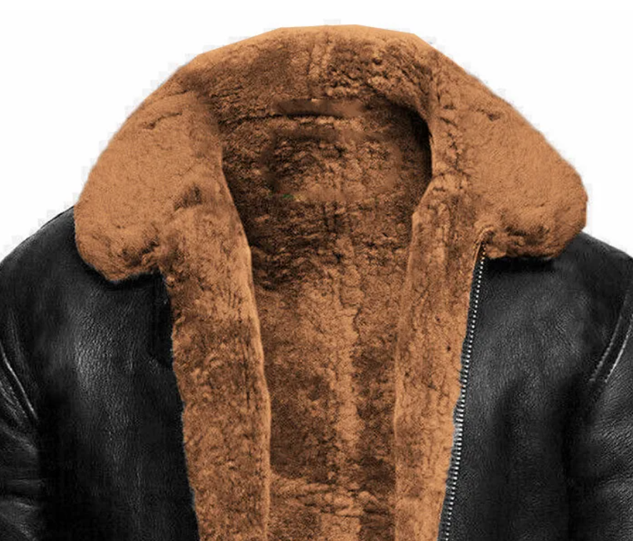 René™ - Veste moderne en cuir et laine
