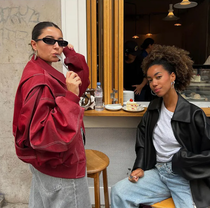 Pauline™ - Veste en cuir grande taille
