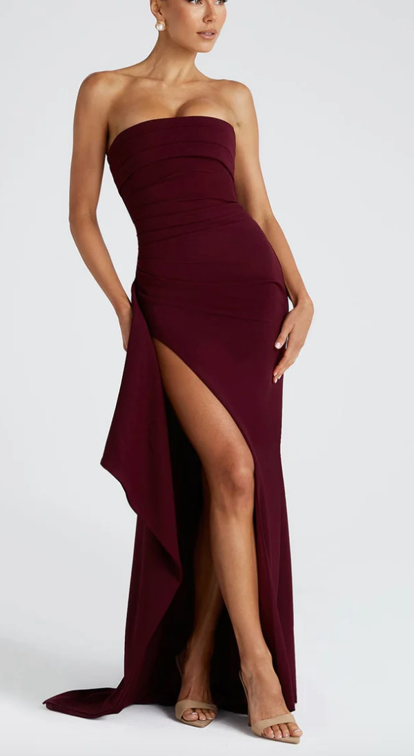 Selima | Robe Maxi Élégante pour Femmes avec Fente Haute et Coupe Bodycon - La Robe Parfaite pour Une Soirée Festive