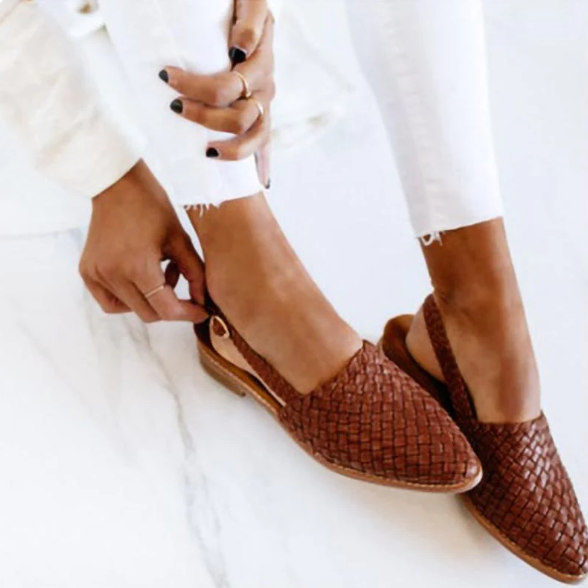 Sage | Sandales à talons en cuir rembourrées élégantes