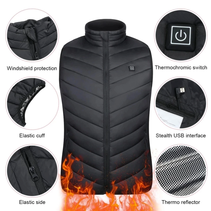 Pierre™ - Gilet chauffant Slim avec doublure polaire
