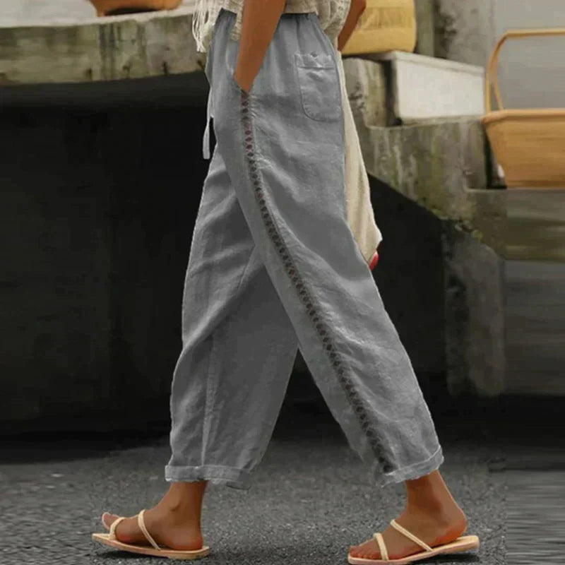 Audrey - Pantalon d'été boho tendance pour un look joyeux