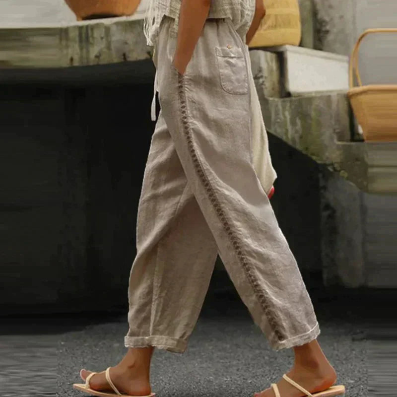 Audrey - Pantalon d'été boho tendance pour un look joyeux