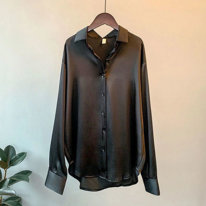 Elégante chemise en satin pour femme de Addie