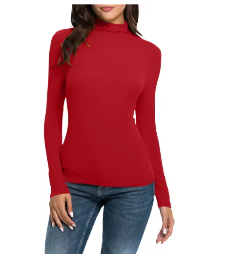 Dallas - Pull col roulé élégant ajusté à manches longues pour un look chic et confortable.