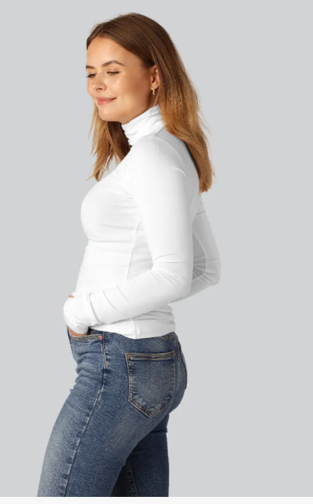 Dallas - Pull col roulé élégant ajusté à manches longues pour un look chic et confortable.