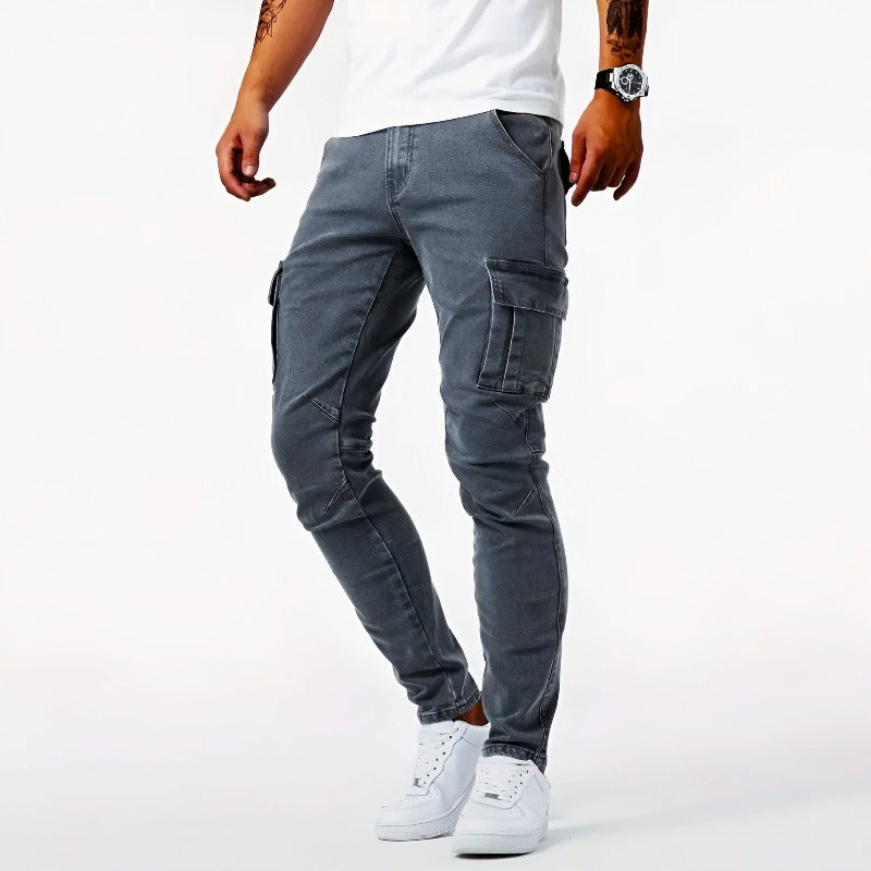Pantalon Cargo Skinny pour Homme Xayden, pour un look élégant et confortable.