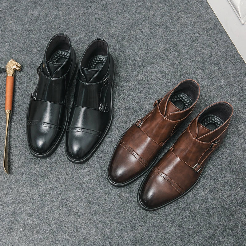 Gert™ Bottines Élégantes avec Boucles Doubles pour un Look Stylé