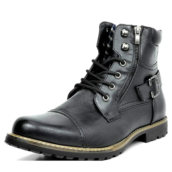 Bottes pour hommes Gijs™ élégantes en cuir avec boucle ajustable et lacets confortables.