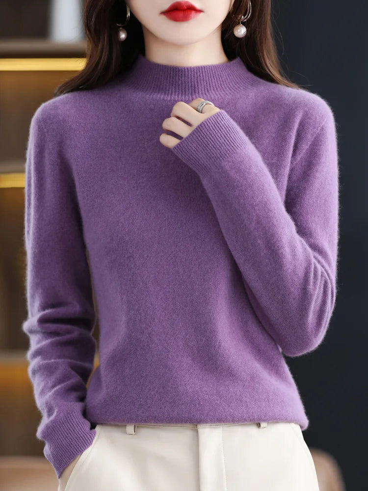 Viviane - Pull de luxe pour femme en pure laine pour un confort maximal