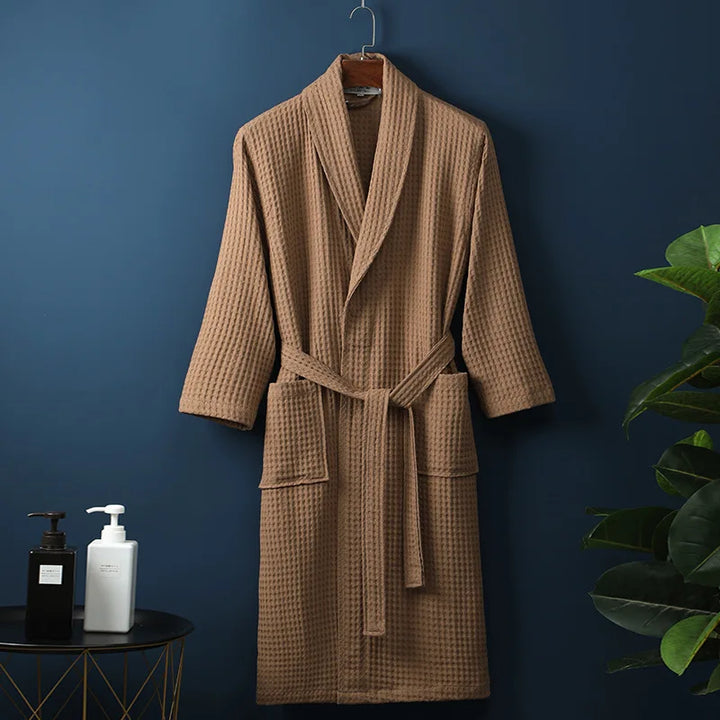 Peignoir en Coton Kathryn Luxe Avec Poches Pratiques pour un Confort Ultime