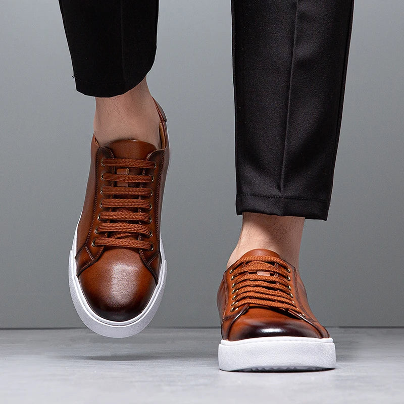 David™ - Chaussures de sport en cuir pour hommes