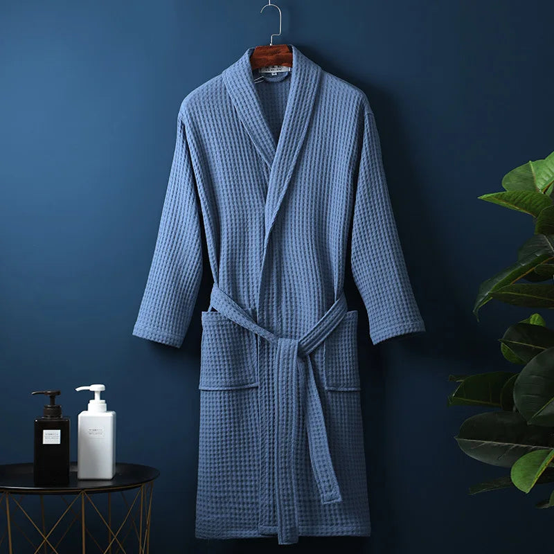 Peignoir en Coton Kathryn Luxe Avec Poches Pratiques pour un Confort Ultime