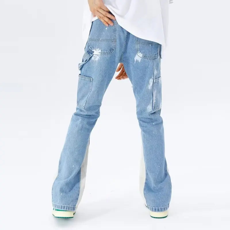 Jace - Jeans Flare Baggy Tendance pour un Look Streetwear Audacieux