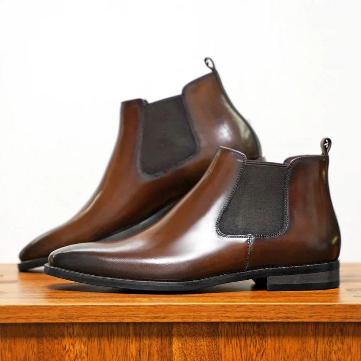 Dyon™ Luxe Bottines Chelsea Brillantes - Élégantes et Stylées pour Chaque Occasion