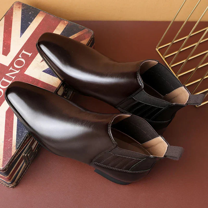 Ian™ Luxe Bottes Chelsea Brillantes pour Hommes - Chaussures élégantes et stylées pour hommes