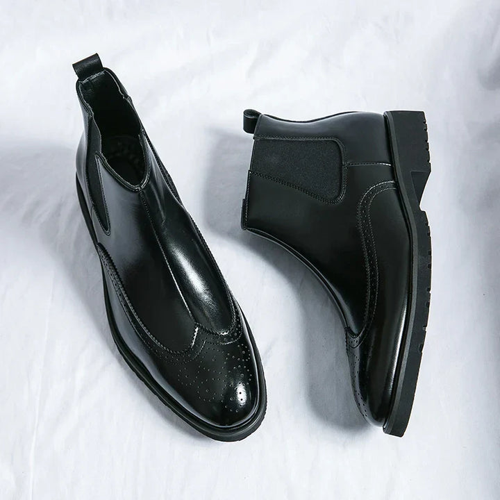 Bottes Chelsea Fabien™ Luxe Brillantes pour Hommes Élégants