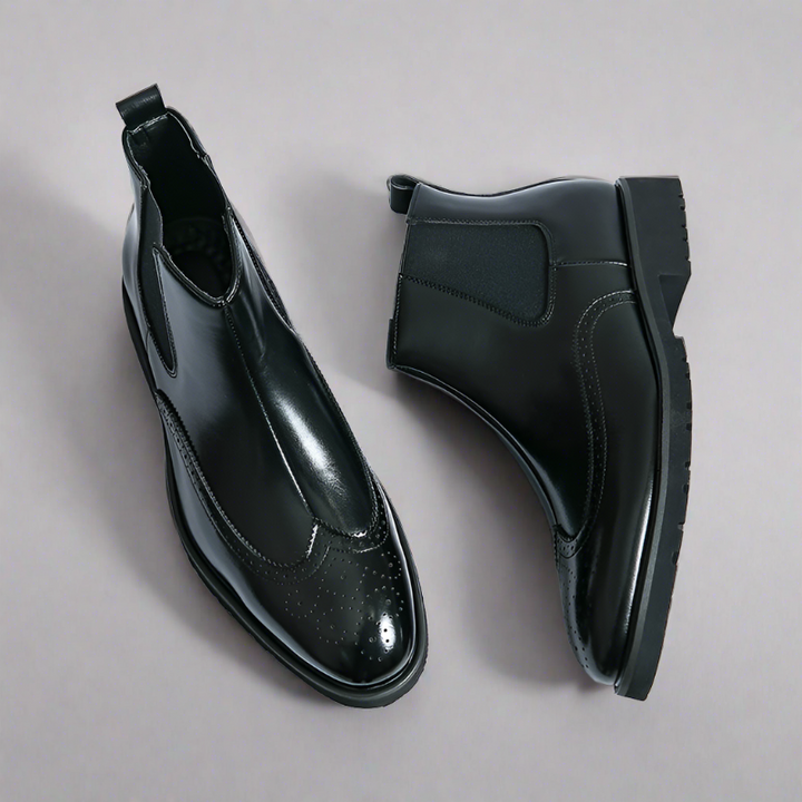 Bottes Chelsea Fabien™ Luxe Brillantes pour Hommes Élégants
