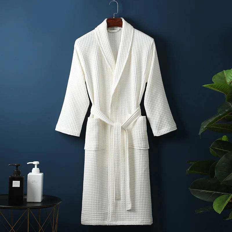 Peignoir en Coton Kathryn Luxe Avec Poches Pratiques pour un Confort Ultime