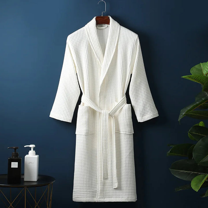 Peignoir en Coton Kathryn Luxe Avec Poches Pratiques pour un Confort Ultime