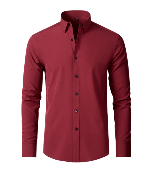 Chemise Slim Fit en Tissu Élastique pour Hommes - Coupe Parfaite et Confort Inégalé
