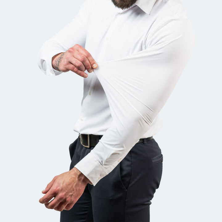 Chemise Slim Fit en Tissu Élastique pour Hommes - Coupe Parfaite et Confort Inégalé