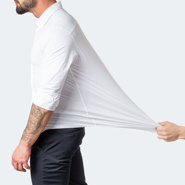 Chemise Slim Fit en Tissu Élastique pour Hommes - Coupe Parfaite et Confort Inégalé