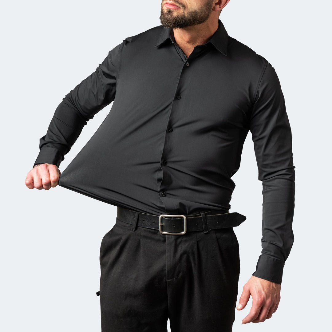 Chemise Slim Fit en Tissu Élastique pour Hommes - Coupe Parfaite et Confort Inégalé